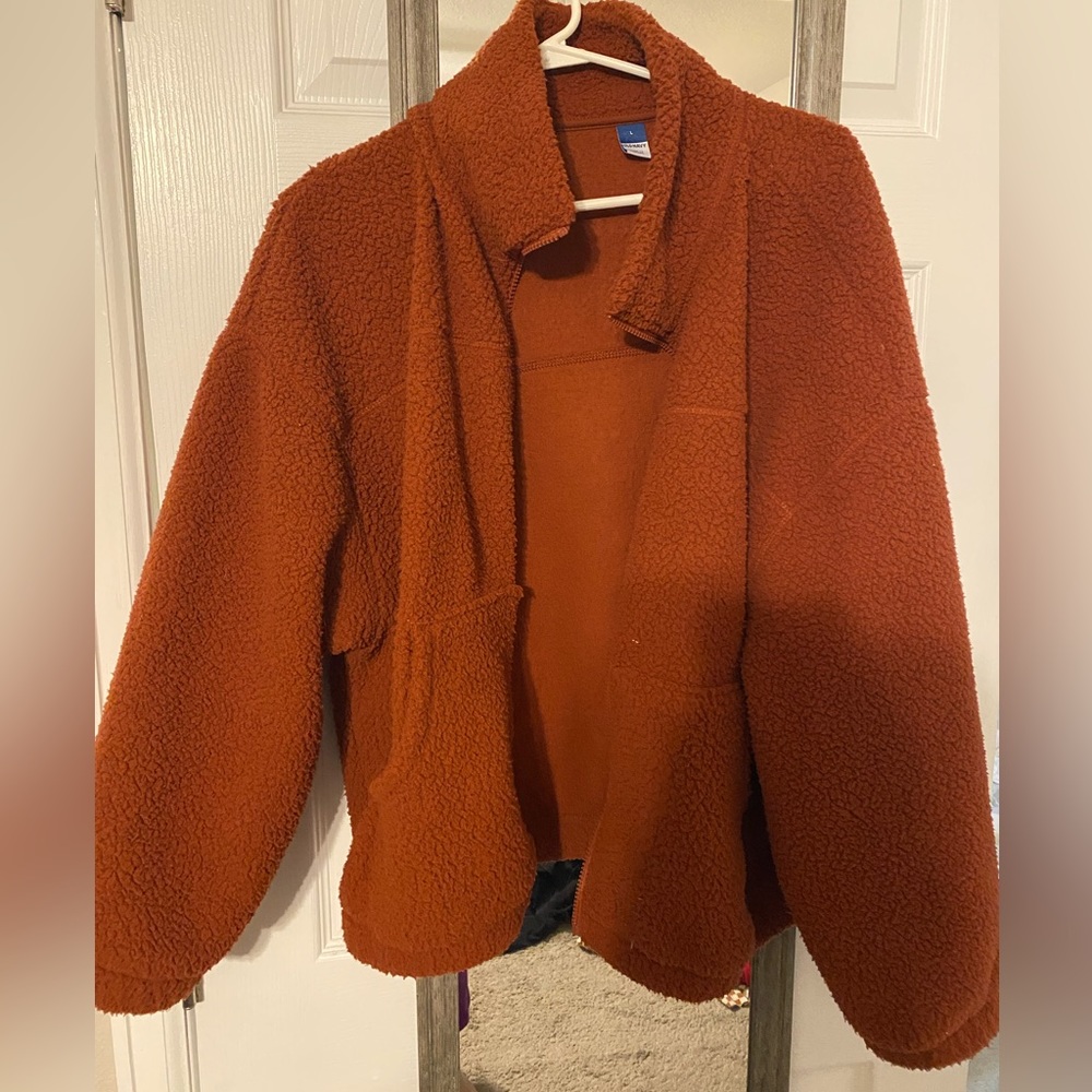 Slouchy Sherpa Zip Jacket